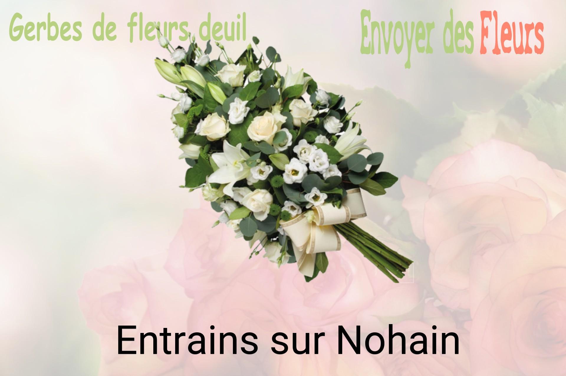 Gerbe de fleurs de deuil livrée à Entrains-sur-Nohain